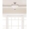 Westinghouse Fixture Ceiling SemiFlush-Mount 60W 2Lght Dunmore 15In Brsh Nkl Frost Glass 6573800 - alternate 6